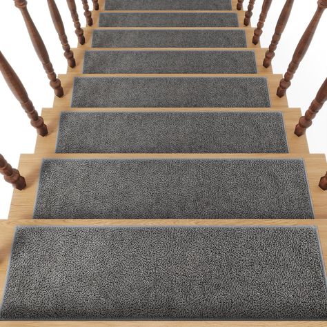 PRICES MAY VARY. PERFECT DESIGN:The non-slip stair treads for wooden indoor steps are designed with rubber, its soft touch greatly improves the comfort when going up and down the stairs, each step is like stepping on a cloud, perfect for all clean and smooth flat staircases, including marble, hardwood, or other hard and smooth surfaces, carpet stair treads are a bridge of warmth and safety in your home, connecting every member of the family to happy moments. NON SLIP STAIR TREADS:The back of our Indoor Steps, Wooden Steps Indoor, Stair Treads Non Slip, Steps Indoor, Carpet Stair Treads, Wooden Steps, Stair Runners, Stair Runner, Stair Treads