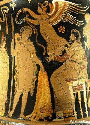 The Golden Fleece and Jason The Golden Fleece, Jason And The Argonauts, Greek Vase, Ancient Greek Pottery, Golden Fleece, Greek Pottery, Greek Vases, Greek And Roman Mythology, Roman Mythology