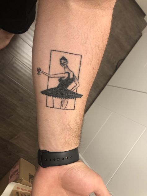 Kanye Ballerina Tattoo, Kanye Ballerina, Runaway Tattoo Kanye, Kanye Inspired Tattoo, Kanye West Inspired Tattoo, Runaway Tattoo, Tattoo Ideas Small Words, Ye Tattoo, Kanye West Tattoo Ideas