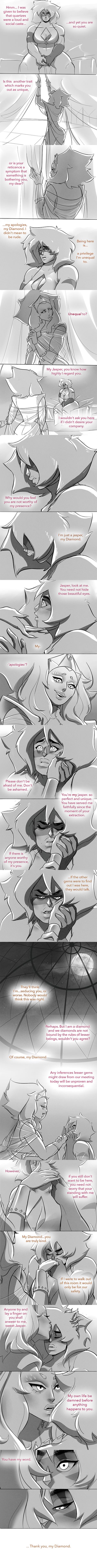 OKAY, I CRIED. ROSE WHY DID YOU HAVE TO DO THIS I KNOW THIS ISN'T CANON BUT JASPER STILL LOOOOOOOVED PINK DIAMOND THEN ROSE GOES AN KILLS HER I MEAN YAY FOR THE CRYSTAL GEMS BUT OML WHYYYY Jasper Steven Universe, Steven Universe Funny, Steven Universe Comic, Funny Couple, Steven Universe Gem, Steven Universe Fanart, Universe Art, Space Rock, Funny Couples