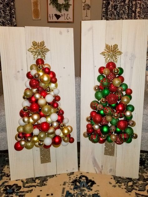 Tree Made Out Of Ornaments, Christmas Tree Made From Ornaments, Christmas Tree Made Out Of Ornaments, Christmas Tree Made With Ornaments, Christmas Tree Made Of Ornaments, Christmas Ornament Tree Diy, Tree Made Of Ornaments, Christmas Bazar, Button Trees