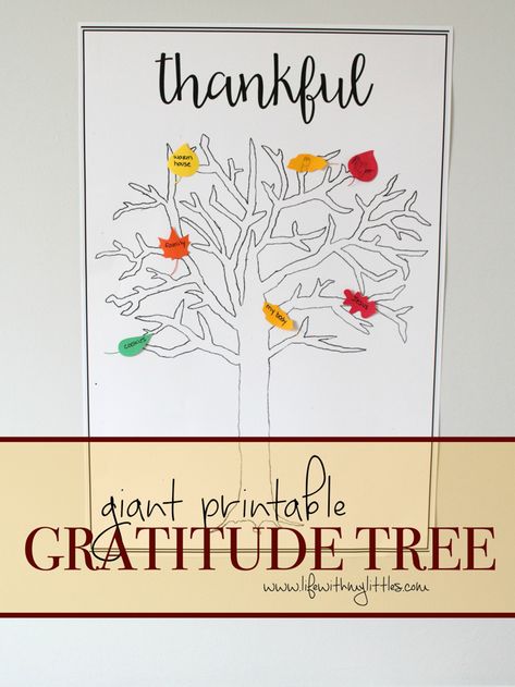 Free Giant Printable Gratitude Tree - Life With My Littles Gratitude Tree Printable, Thanksgiving Bible Lesson, Work Appreciation, Kid Friendly Thanksgiving, Gratitude Quotes Thankful, Gratitude Tree, Teacher Appreciation Quotes, Trees For Kids, Morning Gratitude