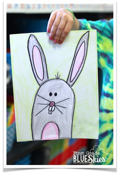 Directed Drawing Kindergarten, Easter Art Project, Easter Kindergarten, Quick Art, Spring Classroom, Easter Preschool, Directed Drawing, Spring Preschool, Bunny Drawing