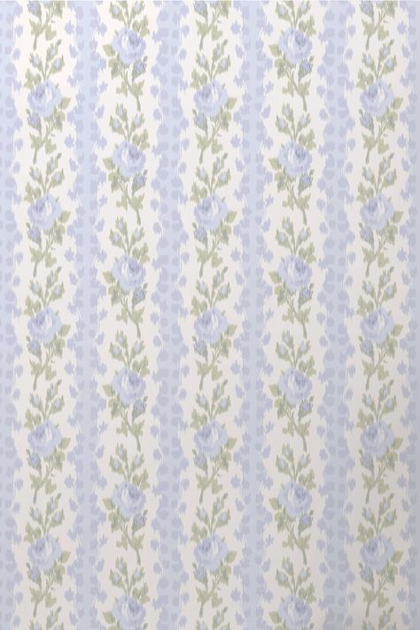 Blooming Heirloom Wallpaper Blue Floral Wallpaper, Vintage Flowers Wallpaper, Heirloom Quilt, Standard Wallpaper, Quilted Sham, Blooming Rose, Striped Wallpaper, Cute Patterns Wallpaper, Pretty Wallpaper Iphone