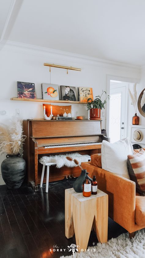 Leather Couch Styling, White Leather Couch, Old Couch, Mid Century Modern Side Table, The Sorry Girls, Outdoor Stool, Couch Styling, 70s House, Modern Side Tables