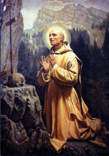 St. Bruno of Cologne founded the Carthusians, an order of contemplative monks who have followed the same way of life from 1084 to the present (the movie Into Great Silence was made about this order).    St. Bruno, you sought the eternal Word in silence. Pray for us! Christian Saints, Santi Cattolici, Art Sacre, San Bruno, Holy Rosary, God The Father, Christian Cross, Catholic Art, Blessed Mother