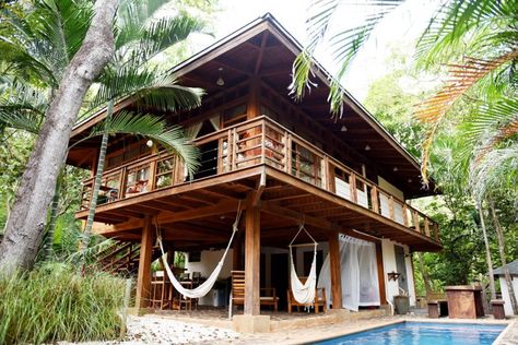 Bed Rooms Ideas, Filipino House, Hut House, Tropical House Design, Wooden House Design, Bamboo House Design, Jungle House, Bali House, Thai House