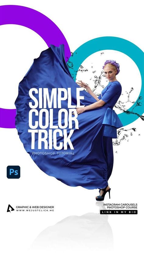 Easy Color Trick in Photoshop [Video] in 2022 | Photoshop tutorial design, Photoshop lessons, Photoshop tutorial typography Photoshop Editing Tutorials, Photoshop Lessons, Photoshop Tuts, Photoshop Tutorial Graphics, Photoshop Course, Photoshop Video Tutorials, Photoshop Tutorial Typography, Adobe Photoshop Design, Adobe Photoshop Tutorial