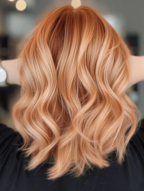 The Radiant Glow of Strawberry Blonde Hair: 37 Ideas for 2024 Dark Strawberry Blonde, Copper Blonde Hair, Light Strawberry Blonde, Beige Hair, Strawberry Blonde Hair Color, Strawberry Hair, Ginger Hair Color, Spring Hair Color, Spring Hair