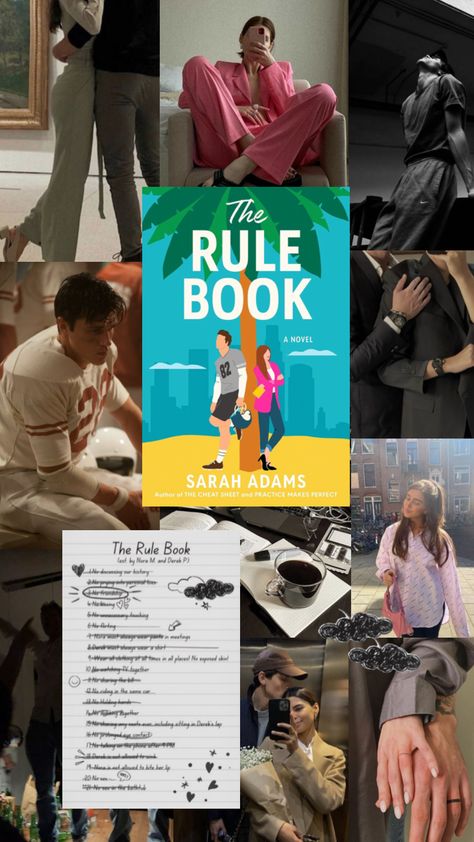 The Rule Book by Sarah Adams Rule Book Aesthetic, The Rule Book Aesthetic, The Rule Book Sarah Adams Aesthetic, The Rule Book Sarah Adams, Sarah Adams Books, Fictional Aesthetic, Books To Read In Your Teens, Sarah Adams, Book Couples