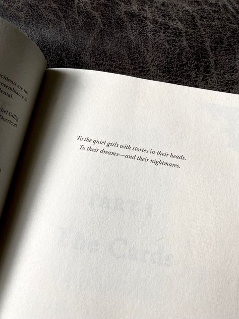 This book dedication 🤎 The book is One Dark Window by Rachel Gillig Book Dedications, One Dark Window, Book Dedication, Dark Window, Quiet Girl, Book Aesthetic, Book Quotes, Book Art, Books