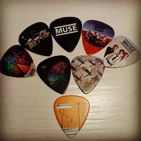 Guitar picks Metal Problems, Muse Songs, Coldplay Wallpaper, 21st Century Breakdown, Muse Band, Aesthetic Emo, Children's Rights, Love My Kids, Boyfriend Goals