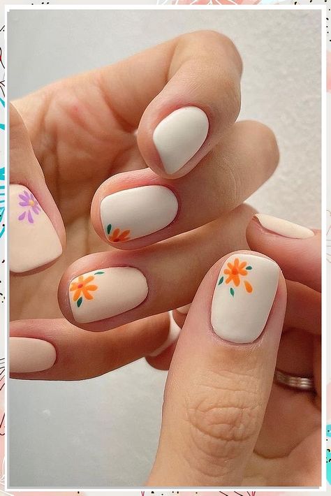 Get ready for spring with these 5 stunning nail ideas and tips! From pastel shades to floral designs, these pretty spring nails will elevate your manicure game. Perfect for any occasion, these nail looks are sure to brighten up your day. Try them out now for a fresh and stylish look! Minimal Nails, Cute Gel Nails, Shellac Nails, Spring Nail Art, Spring Nail, Funky Nails, Floral Nails, Chic Nails, Cute Acrylic Nails