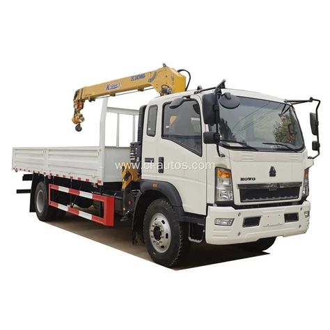 Sinotruck HOWO Left Hand 4X2 6Wheels Cargo Truck with Xugong 6ton Straight Boom Crane Crane Construction, Crane Mobile, Crane Lift, Mobile Workshop, Concrete Truck, Bucket Truck, Truck Mounted Crane, Water Tank Truck, Customised Trucks