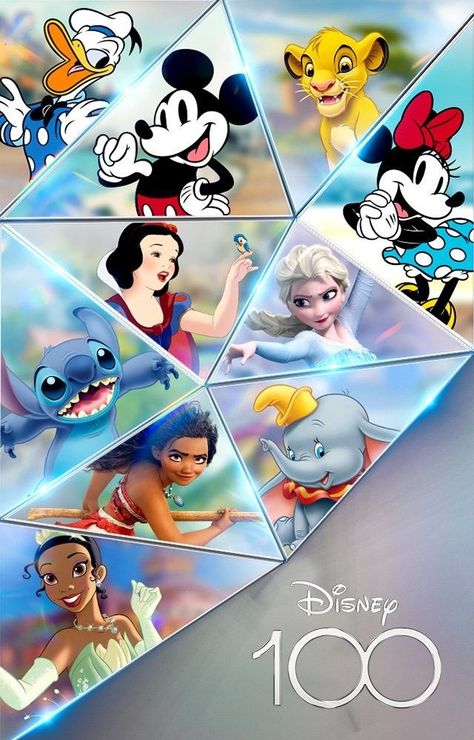 Disney 100 Years Of Wonder Wallpaper, Disney 100 Wallpaper, 100 Wallpaper, Disney Amor, Disney 100 Years, Animation Disney, Disney Characters Wallpaper, Disney Background, Disney Memories