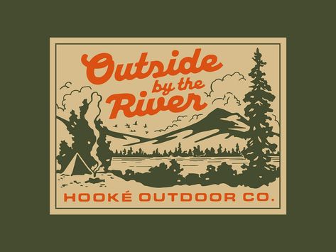 Hooke Fall/Winter Collection designed by Steve Wolf. Connect with them on Dribbble; the global community for designers and creative professionals. Fall Logo Design, Camping Graphic Design, Camping Logo Design, Summer Camp Logo, Outdoor Graphic Design, Camp Merch, Adventure Graphic Design, Outdoor Logo Design, Bar Reference