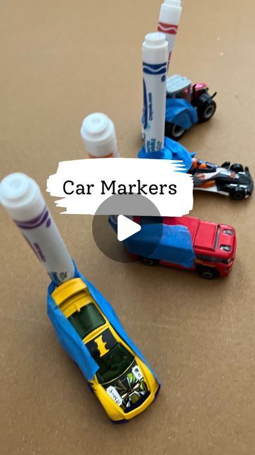 Painters Tape Toddler Activities, Car Crafts For Toddlers, Toddler Car Activities, Storybook Crafts, Color For Kids, Car Activities, Playbased Learning, Car Craft, Washable Markers