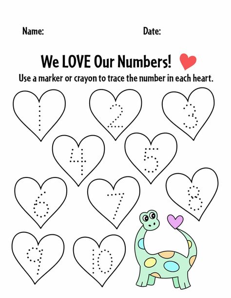 FREE February Worksheets for Preschool ⋆ The Hollydog Blog H Is For Heart Preschool, February Lesson Plans Preschool, Valentines Day Preschool, February Worksheets, Valentines Preschool, February Themes, February Preschool, Hearts Crafts, Valentine Worksheets