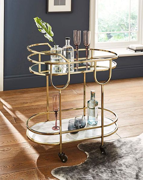 Gold Drinks Trolley, Art Deco Drinks Trolley, Liquor Trolley, Vintage Drinks Trolley, Cocktail Trolley, Art Deco Lounge, Usa Dream, Gold Drinks, White Drinks