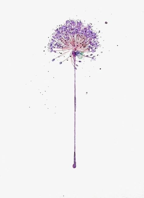 Coloured Dandelion Tattoo, Dandelion Aesthetic Drawing, Dandelion Flower Aesthetic, Purple Dandelion, Aesthetic Dandelion Drawing, Dandelion Aesthetic Art, Purple Dandelion Wallpaper, Let It Go Tattoo, Police Tattoo