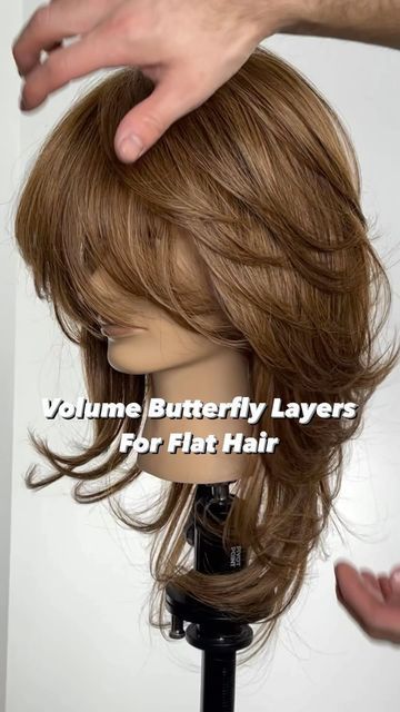 Shorter Layers Around Face, Medium V Shaped Haircut, Layered Hair By Hair Pattern, Different Types Of Hair Layers, Layered Styles For Fine Hair, How To Lift Front Of Hair, Ultra Layered Haircut, Forward Layers Haircut, Top Volume Hairstyles