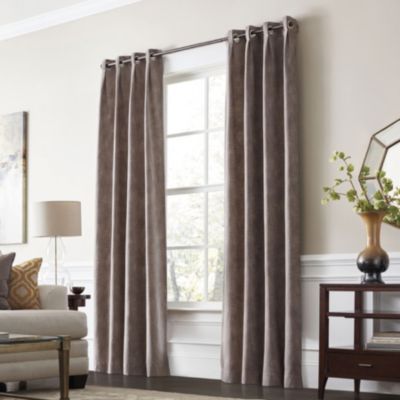 Gray allen + roth room darkening curtain panels with thermal lining. Gray Room, Elegant Bath, Asian Rugs, Grey Room, Allen Roth, Cool Curtains, Functional Decor, New Home Designs, Room Darkening