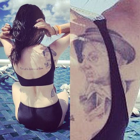 Quentin Crisp, Blade Tattoo, Shoulder Blade Tattoo, Frances Bean Cobain, Steal Her Style, Her Style, Portrait Tattoo, Crop Tops, France