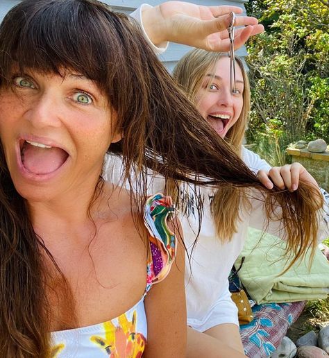 Helena Christensen Debuts Major Hair Transformation: 'It Felt Good' Helena Christensen Hair, Summer Bob, Curly Lob, Huge Hair, Shaggy Short Hair, Bohemian Inspiration, Helena Christensen, Awesome Hair, Long Dark Hair