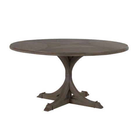 Gabby Home Adams Vintage Gray Round Dining Table Sch 167235 | Bellacor Grey Round Dining Table, Black Round Dining Table, Round Wooden Dining Table, Round Extendable Dining Table, Round Dining Room Table, Transitional Furniture, Antique Dining Tables, Round Dining Room, White Dining Table