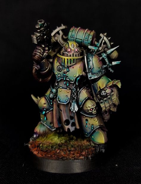 40k Nurgle, Warhammer Gloomspite Gitz, 40k Miniature Painting, Plague Marines, Raven Guard 40k Miniatures, Painting Warhammer Miniatures, Chaos 40k, 40k Warhammer, Warhammer Soulblight Gravelords