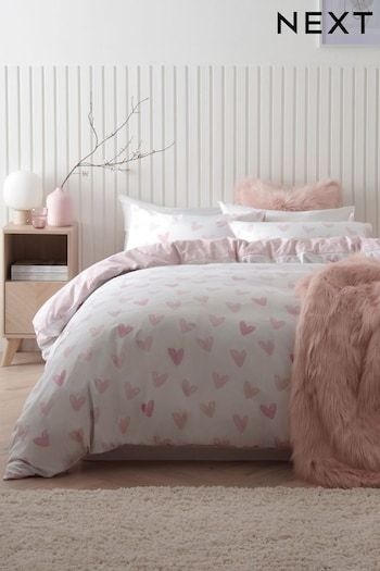 Bedding Sets | Duvet Cover & Bed Sets | Next UK Heart Duvet Cover, Cute Duvet Covers, Comfy Bedding, Geometric Duvet Cover, Pink Duvet Cover, Cute Bedroom Ideas, Double Duvet Covers, Duvet Cover Pattern, Comfy Bed