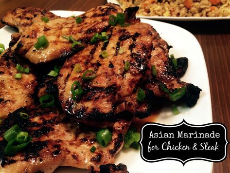 This Easy Asian Marinade is a cinch to put together and made up of ingredients we always have on hand in our pantry!  Minimum time and effort, maximum amount of flavor.  We love to serve it with fried rice!  I surprised my hubby with the Weber Grill last week that he has wanted for a … Chicken Steak Recipe, Asian Marinade For Chicken, Steak Marinades, Marinade Chicken, Asian Marinade, Marinade For Chicken, Recipes Grilling, Grilled Chicken Marinade, Japanese Chicken