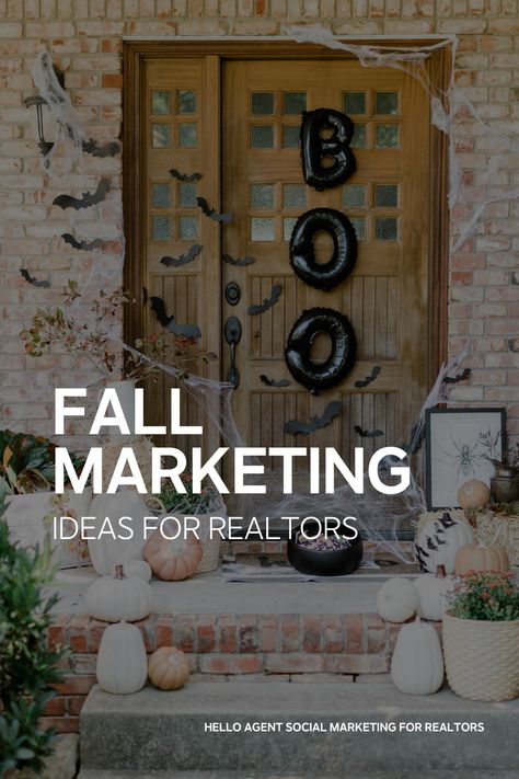 Spice Up Your Fall Marketing with These Fun Ideas—And Don't Forget to Snag Our Membership for Instant Access to All Our Seasonal Posts! Real Estate Marketing, Social Media for Realtors, Fall Marketing for Realtors, Real Estate Ideas, Real Estate Content, Templates for Realtors, Real Estate Community, Branding for Realtors, Real Estate Branding Real Estate Marketing Social Media Posts Fall, First Day Of Fall Real Estate Quotes, Fall Realtor Marketing Ideas, October Real Estate Marketing, Fall Real Estate Posts, Halloween Real Estate Marketing Ideas, Fall Real Estate Marketing Ideas, Open House Ideas Real Estate, Real Estate Post Ideas