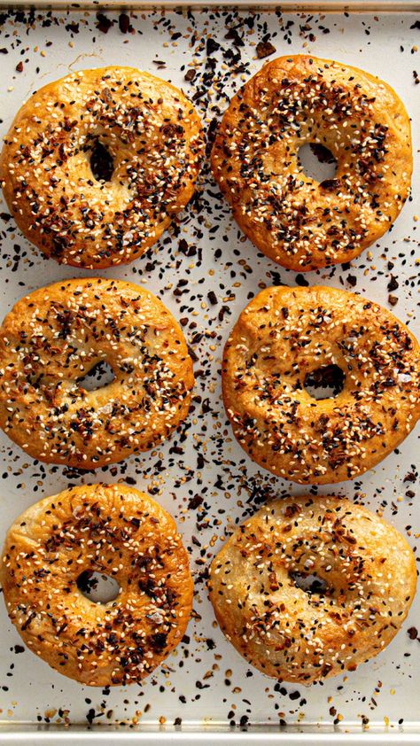 Chewy Bagel Recipe, Homemade Everything, Simple Dinner Ideas, Saturday Morning Breakfast Cereal, Bagel Toppings, Chocolate Poke Cake, Chocolate Peanut Butter Pie, Impressive Desserts, Homemade Bagels