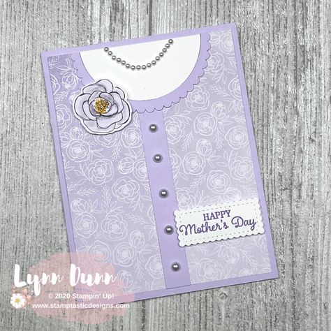 Shirt Card Ideas for Mother's Day (or any other occasion)  #cardmaking #stampinup #bestdressed Shirt Card, Card Making Ideas Easy, Make A Shirt, Fun Sayings, Ideas For Mother's Day, Mother Shirts, Mother's Day Cards, Dressed To Impress, Mother's Day Card