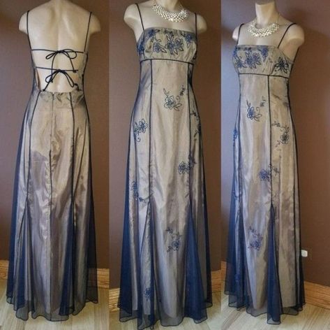 Elegant Vintage Dresses Formal, Eclectic Prom Dress, Morgan And Co Dress Prom, Linda Bernell Dress, 90’s Dresses, Formal Dresses Aesthetic, 90’s Prom Dress, Midi Dress Designs, Morgan And Co Dress