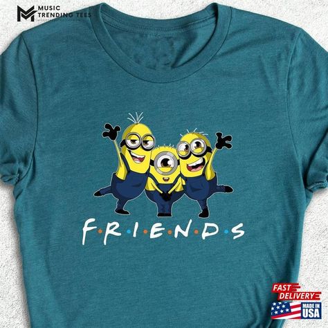 Minions Friends T-Shirt Family Shirt Birthday Tee Hoodie Check more at https://musictrendingtees.com/product/minions-friends-t-shirt-family-shirt-birthday-tee-hoodie/ Minions Friends, Friends T Shirt, Squad Shirt, Friends Tshirt, Birthday Tee, Family Shirt, 8th Birthday, Family Shirts, Top Trends