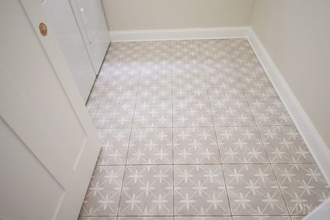 Laundry Floor Tile Ideas, Small Laundry Room Floor Ideas, Fun Laundry Room Tile, Patterned Floor Tiles Bathroom, Laundry Room Flooring Ideas, Laundry Room Floor Tile, Pattern Bathroom Floor, Laundry Room Floor Ideas, Laundry Room Floor