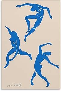 Amazon.com: Blue Matisse Dancers Poster Print Matisse Dancing Cut Out Print Poster Abstract Matisse Print Poster Decorative Painting Canvas Wall Art Living Room Posters Bedroom Painting 20x30inch(50x75cm)25.0: Posters & Prints Abstract Dancer Painting, Matisse Dancers, Dancers Painting, Matisse Dance, Blue Matisse, Living Room Posters, Posters Bedroom, Abstract Decorative Painting, Bedroom Painting