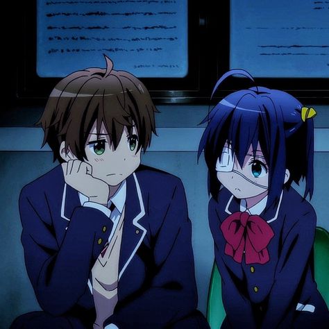 Rikka And Yuuta, I Want Love, Dark Red Wallpaper, Anime Monochrome, Red Wallpaper, Matching Profile Pictures, Anime Artwork, Matching Pfp, Cat Pics