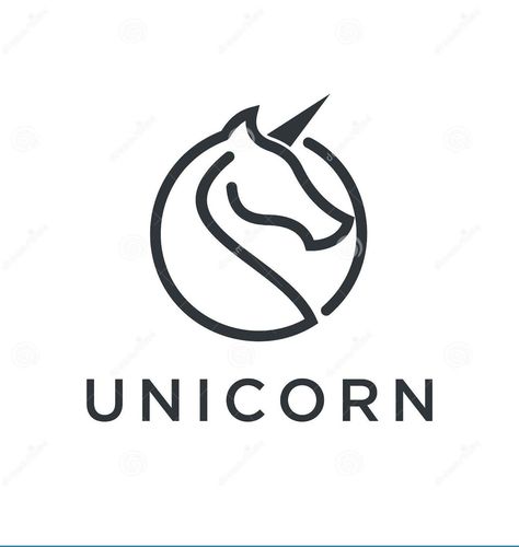 Illustration about Black outline silhouette unicorn logo design concept in the form of circle, suitable for company logo that require. Illustration of logo, icon, animal - 136033276 Unicorn Logo Design Ideas, Unicorn Logo Design, Unicorn Icon, Luxury Typography, Brewery Logo, Garage Logo, Unicorn Logo, Minimal Flat, Unicorn Images