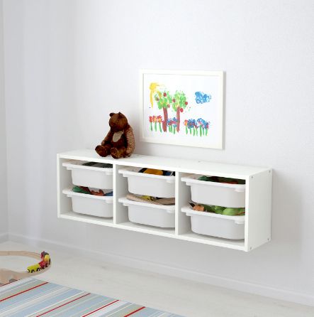 TRYING to keep organised with a mountain of kids toys to store can sometimes be virtually impossible, but one mum has found a simple and budget way to instantly add space to her children’s playroom. Mum-of-three Hannah Carter was seen raving online about a storage unit she bought from Ikea which was perfect for housing […] Trofast Wall Storage, Toy Organizer Ikea, Playroom Interior, Trofast Ikea, Ballerina Room, Storage Ikea, Teen Lounge, Kids Storage Units, Ikea Trofast