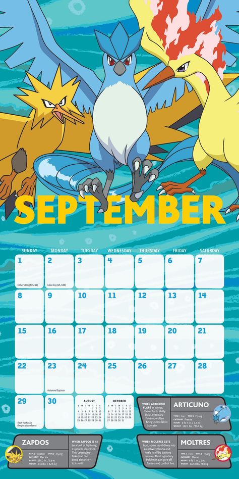 #Sponsored Calendar August, August Calendar, Calendar Wall, 2019 Calendar, Pokemon Pictures, Wall Calendar, Pokemon, Wall, Anime