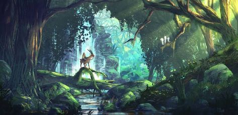 Studio Ghibli Garden Wallpapers Studio Ghibli Garden, Studio Ghibli Nature, Ghibli Garden, Princess Mononoke Forest Spirit, Mononoke Forest Spirit, Princess Mononoke Forest, Ghibli Nature, Princess Mononoke Wallpaper, Princess Mononoke Art