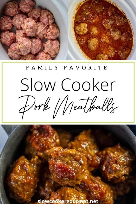 Slow Cooker Pork Meatballs, Ground Pork Meatballs, Pork Crockpot Recipes, Jelly Meatballs, Slow Cooker Recipes Pork, Grape Jelly Meatballs, Ground Pork Recipes, Recipe Using Chicken, Slow Cooker Meatballs