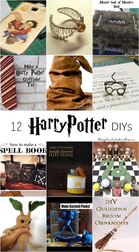 Harry Potter Week | Harry's Birthday | 12 Harry Potter DIYs - Harry Potter Diy Crafts, Harry Potter Ring, Harry Potter Props, Crafts To Try, Cornish Pixie, Harry Potter Phone, Birthday 12, Harry Potter Golden Snitch, Hogwarts Christmas