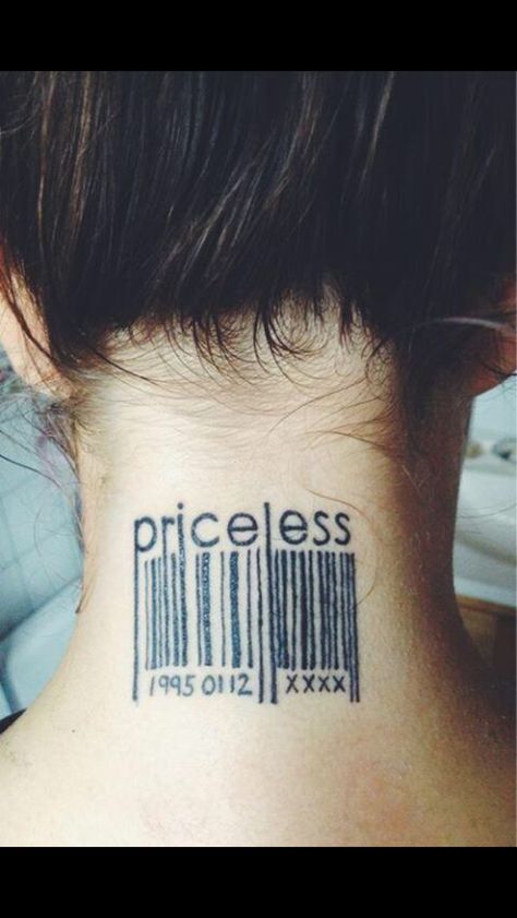 Bar code Bar Code Tattoo, Code Tattoo, Small Tats, Cute Tats, Red Ink Tattoos, Bar Code, Tattoo Design Book, Female Tattoo, Star Tattoos