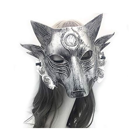 Silver Fox Therian Mask, Realistic Wolf Mask, Wolf Masks, Maskerade Wolf Mask, Mask Wolf, Werewolf Mask, Mask Full Face, Funny Wolf, Silver Clothing