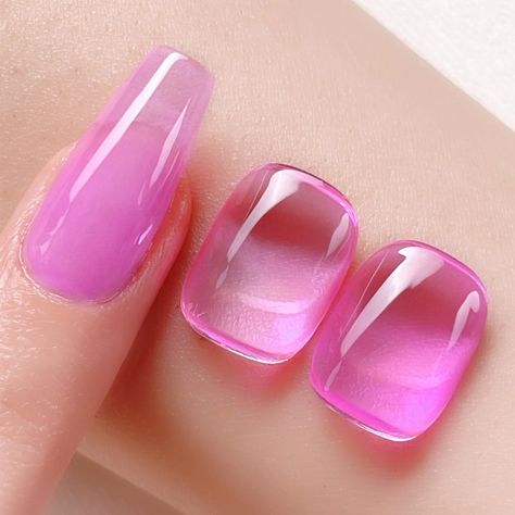 PRICES MAY VARY. 30% Ice Jelly,BORN PRETTY 15ml jelly gel nail polish.Apply several layers to build up the color from clear transparent to solid opaque. Different layers will get different effect. EASY APPLICATION AND GOOD TENACITY: The series of nude pink gel nail polish set is long lasting for 21+ days with perfect shine under proper application - With base gel top coat under the full application process.High durability and intense pigmentation makes it stay last longer and brings you brillian Pink Gel Nail Polish, Nail Polish Style, Neon Pink Nails, Pink Gel Nails, Summer Manicure, Pink Gel, Nail Pops, Vibrant Nails, Vernis Semi Permanent