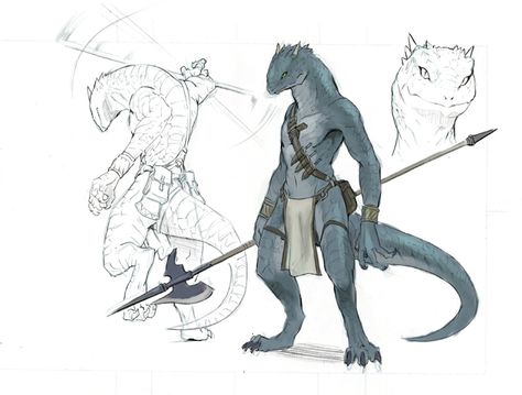 Lizard man by koutanagamori Fantasy Races, Manama, Monster Design, Creature Concept Art, 판타지 아트, Creature Concept, Art Anime, Character Creation, Dnd Characters